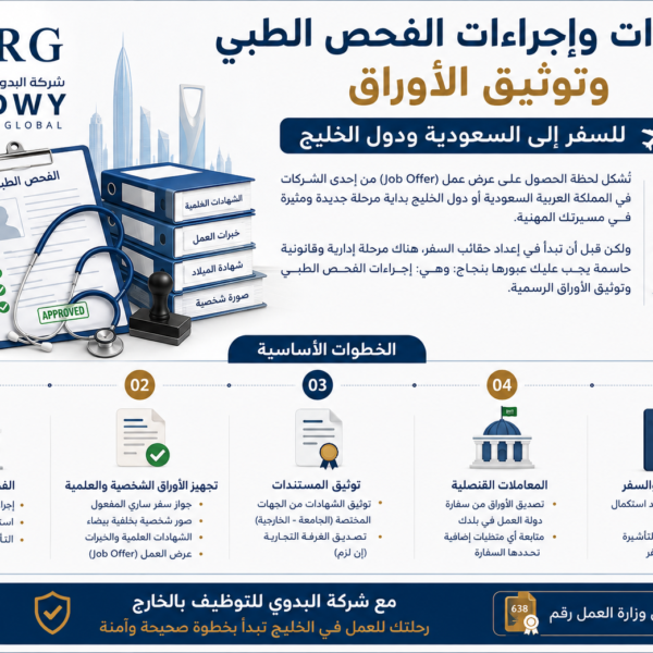 خطوات وإجراءات الفحص الطبي