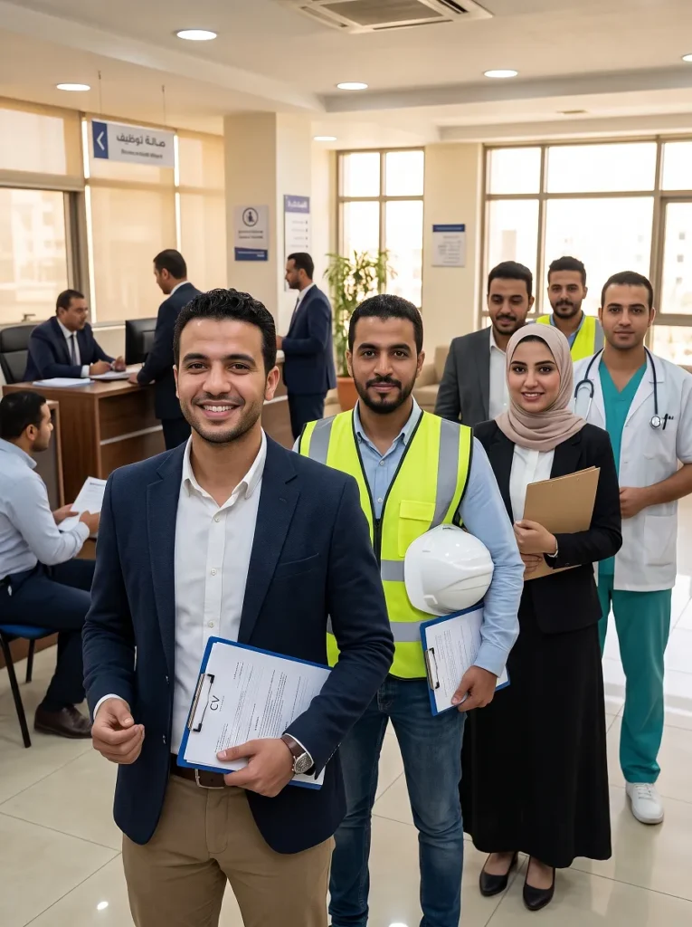كوادر وكفاءات مصرية بمختلف التخصصات الهندسية والطبية والإدارية تسجل بياناتها في شركة البدوي للتوظيف بالخارج ترخيص 638